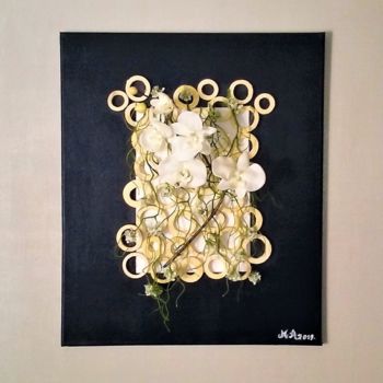 Peinture intitulée "Phalaenopsis" par Marie Andevert, Œuvre d'art originale