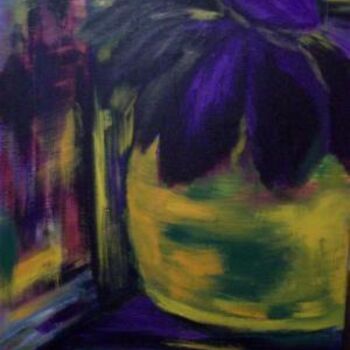 Pintura titulada "The color purple" por Michelle Hilton, Obra de arte original, Oleo