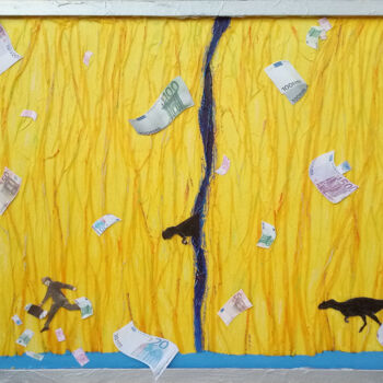Pintura titulada "Coge el dinero y co…" por Mi-Guel, Obra de arte original, Acrílico