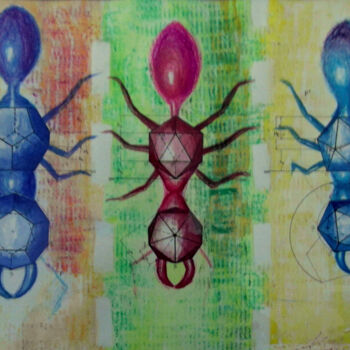 "Carrera de hormigas" başlıklı Tablo Mi-Guel tarafından, Orijinal sanat, Diğer