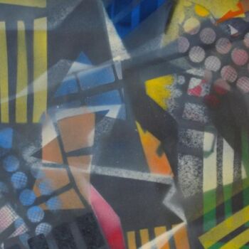 Painting titled "Geometría imperfecta" by Mi-Guel, Original Artwork