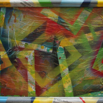 Pintura titulada "Le cadre de la cris…" por Mi-Guel, Obra de arte original