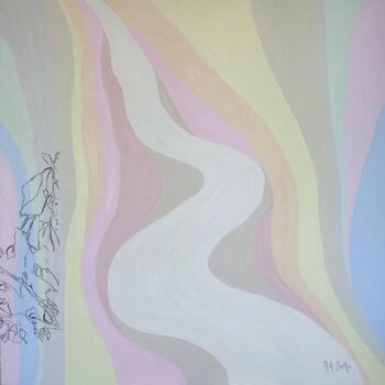 Ζωγραφική με τίτλο "CheMiABlanc" από Mia Doma, Αυθεντικά έργα τέχνης, Λάδι
