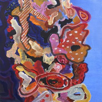 Ζωγραφική με τίτλο "Flowers. Inspired b…" από Mia Hunter, Αυθεντικά έργα τέχνης, Ακρυλικό Τοποθετήθηκε στο Άλλος άκαμπτος πί…