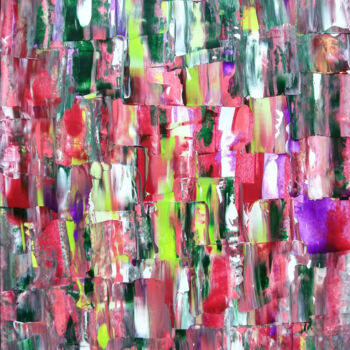 Malarstwo zatytułowany „Pollock Inspired Co…” autorstwa Mia Phlor, Oryginalna praca, Akryl