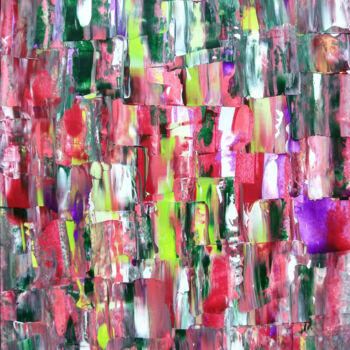 Painting titled "Pollock Inspired Co…" by Mia Phlor, Original Artwork, Acrylic