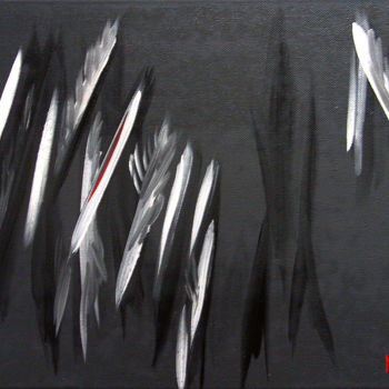 Painting titled "MiAgôsh nbr 03" by Mia Doma, Original Artwork, Oil