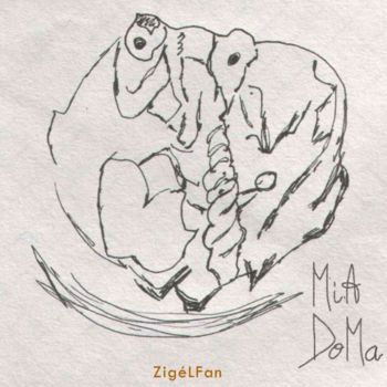 Arts numériques intitulée "ZigéLFan" par Mia Doma, Œuvre d'art originale