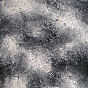 Peinture intitulée "noir et blanc" par Chrystel Mialet, Œuvre d'art originale