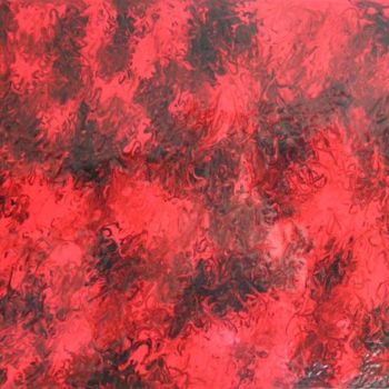 Peinture intitulée "rouge et noir" par Chrystel Mialet, Œuvre d'art originale