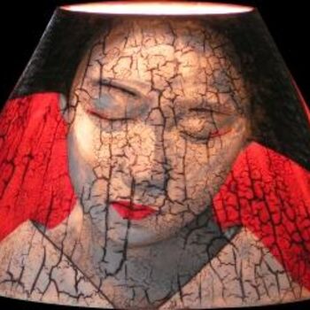 Arts numériques intitulée "Abat-jour Geisha" par Chrystel Mialet, Œuvre d'art originale