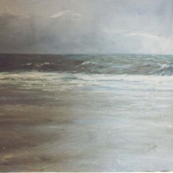 Painting titled "la mer" by Mica, Original Artwork