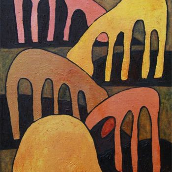 Картина под названием "Free" - Mikhail Zinchenko, Подлинное произведение искусства, Масло Установлен на Деревянная рама для…
