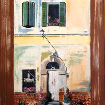 Painting titled "La vecchia casa del…" by Micaela Zannoni, Original Artwork, Oil