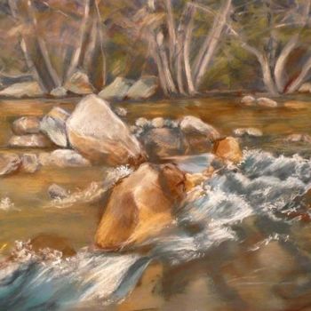 Pintura titulada "Etude de Riviere" por Micha B., Obra de arte original