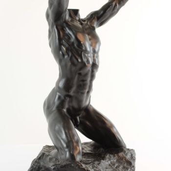 Sculpture intitulée "Male torso one" par Michael A. Craig, Œuvre d'art originale, Résine