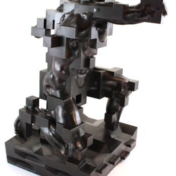 Sculpture intitulée "Enigma (version one)" par Michael A. Craig, Œuvre d'art originale, Résine