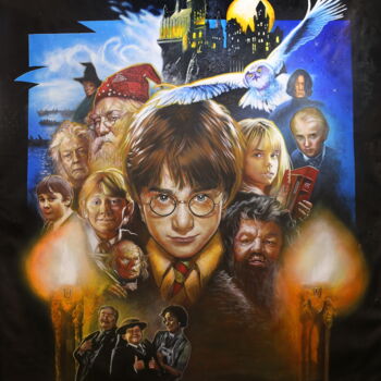 Painting titled "Harry Potter and th…" by Michael Andrew Law, Original Artwork, Acrylic