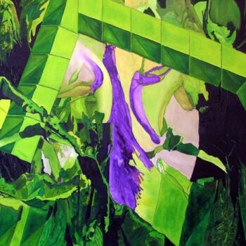 Peinture intitulée "Abstract 15" par Michael B. Sky, Œuvre d'art originale, Huile