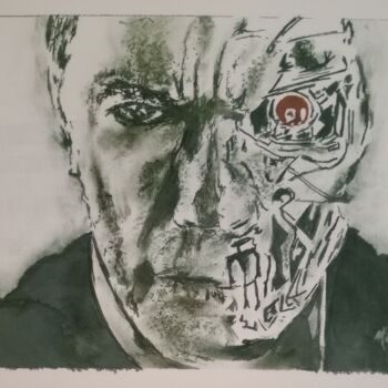 Painting titled "Terminator" by Michael Calon, Original Artwork, Ink