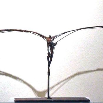 Sculpture titled "Le serment" by Michael Dumont, Original Artwork, Metals