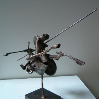 Sculptuur getiteld "Dada.." door Michael Dumont, Origineel Kunstwerk, Metalen
