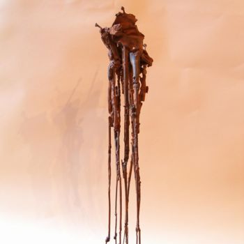 Sculpture titled "Les uns aux autres" by Michael Dumont, Original Artwork, Metals
