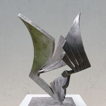 Escultura intitulada "NIKODEMON" por Michael Hitschold, Obras de arte originais, Metais