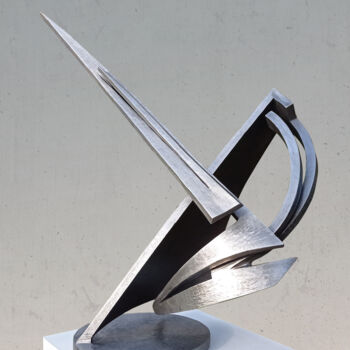 Rzeźba zatytułowany „ZEN” autorstwa Michael Hitschold, Oryginalna praca, Metale