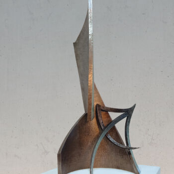 Скульптура под названием "GENEZARETH" - Michael Hitschold, Подлинное произведение искусства, Металлы