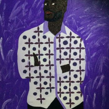 Painting titled "The look of Amoako…" by Michael Annan, Original Artwork, Acrylic