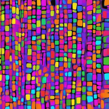 "Neonsynthese" başlıklı Dijital Sanat Michael Konradi tarafından, Orijinal sanat, AI tarafından oluşturulan görüntü