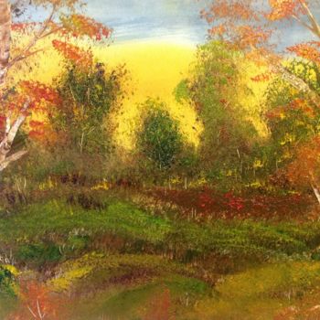 Schilderij getiteld "Herbst" door Michael Krakowski, Origineel Kunstwerk