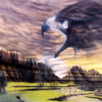 Painting titled "In The Wind" by Michael Lee Willcuts, Original Artwork, Airbrush