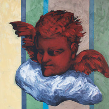 Painting titled "Angel,s mood" by Michael Levchenko, Original Artwork, Acrylic