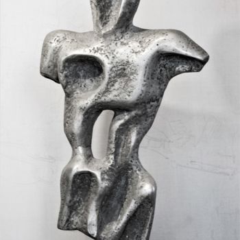 Sculpture titled "Astronot, torso" by Michael Levchenko, Original Artwork, Aluminium