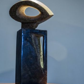 Sculpture titled "Moon mood" by Michael Levchenko, Original Artwork, Stone