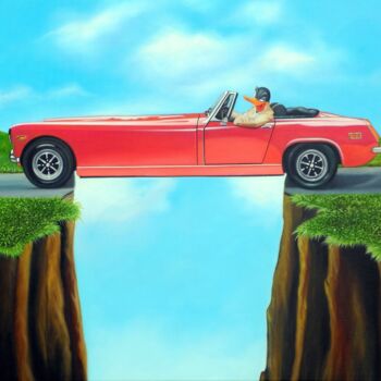 ""Hang loose"" başlıklı Tablo Michael Loeb tarafından, Orijinal sanat, Petrol