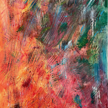 Schilderij getiteld "Vibrant Chaos" door Michael Münzel, Origineel Kunstwerk, Acryl