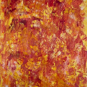 Painting titled "Fiery Embrace" by Michael Münzel, Original Artwork, Acrylic