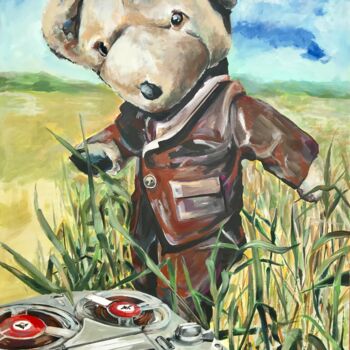 绘画 标题为“Dancing Bear” 由Michael Rehr-Hoffmann, 原创艺术品, 丙烯