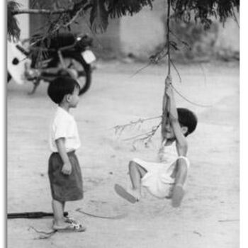 Photography titled "kids in Saigon" by Michael Schultes, Original Artwork