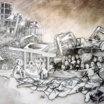 Drawing titled "Rectitude circonfér…" by Michael Vizzini, Original Artwork, Pencil