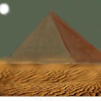 Pintura intitulada "The Pyramid" por Michaela Akers, Obras de arte originais