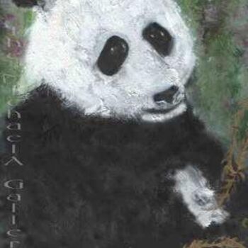 Painting titled "Panda" by Michaela Akers, Original Artwork