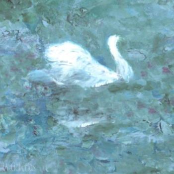 绘画 标题为“Swan Lake” 由Michaela Akers, 原创艺术品