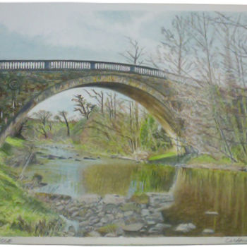 Pintura titulada "Greta Bridge" por Michael Cardenas, Obra de arte original