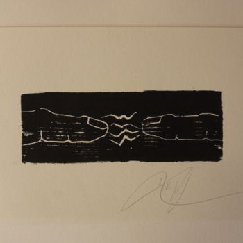 Printmaking titled "Finger" by Michael Gläßer, Original Artwork, Xylography