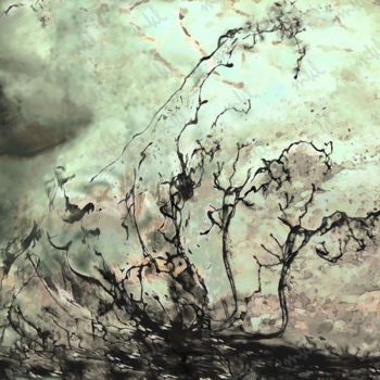 Arts numériques intitulée "songe d'automne" par Michaelle Ricard, Œuvre d'art originale, Peinture numérique