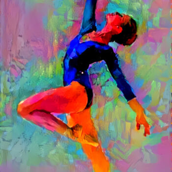 Pintura titulada "Ballerina4" por Michael Mey, Obra de arte original, Acrílico Montado en Bastidor de camilla de madera